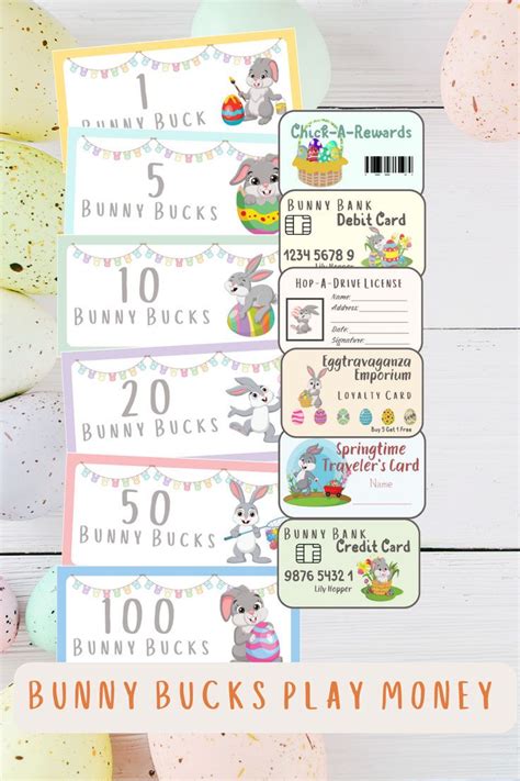 Pretend store with Bunny Bucks